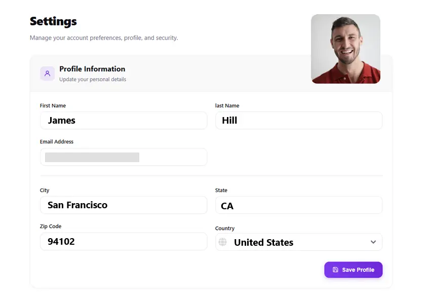 Create Your Free Profile